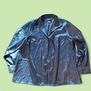 Anthony Richards Metallic Gray Blouse